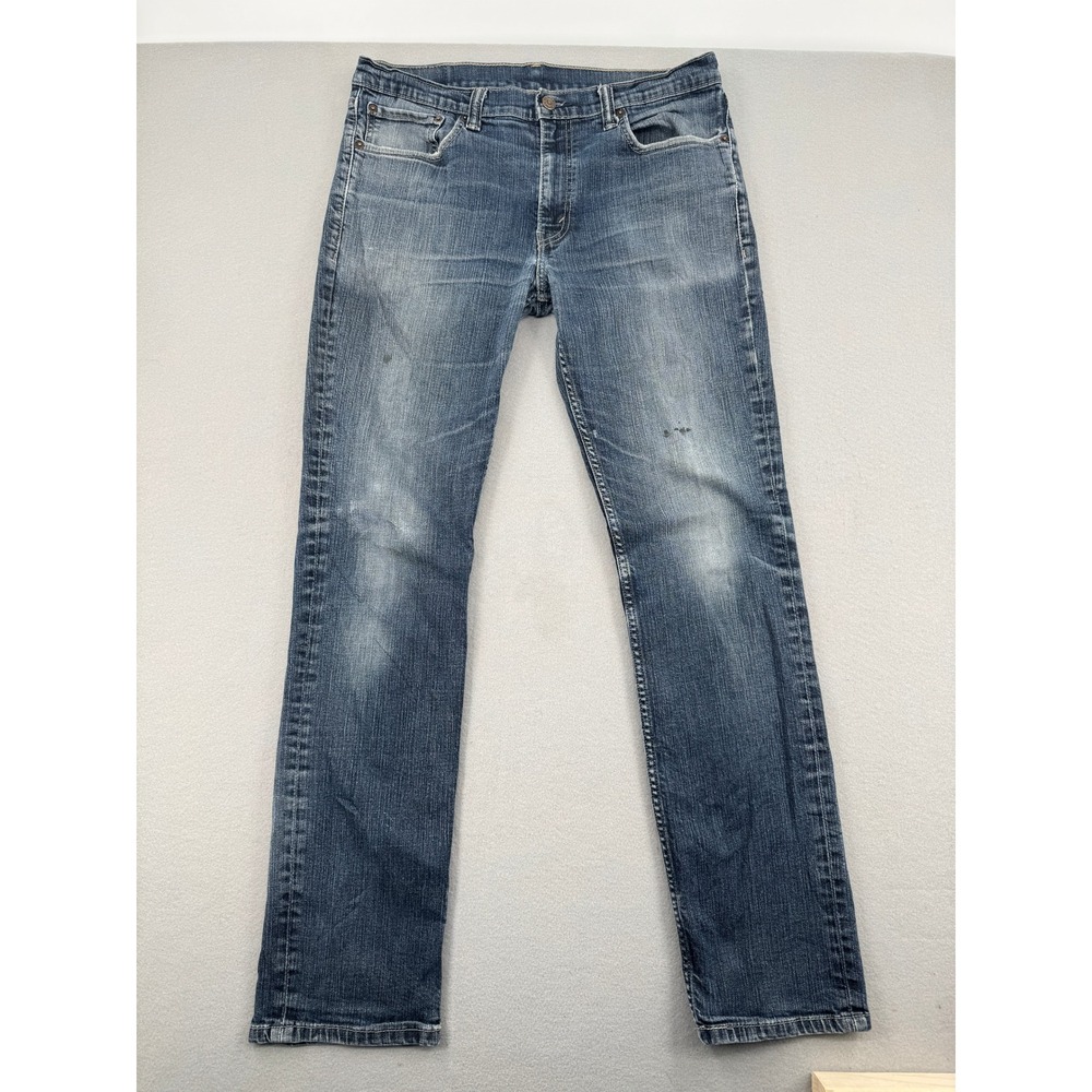 Levis 511 Slim Fit Jeans Mens 36x34 (34x32) Blue‎ Denim Faded Medium Wash